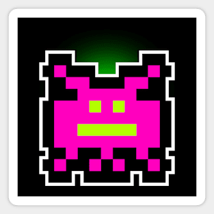 Pink invader 2 Magnet